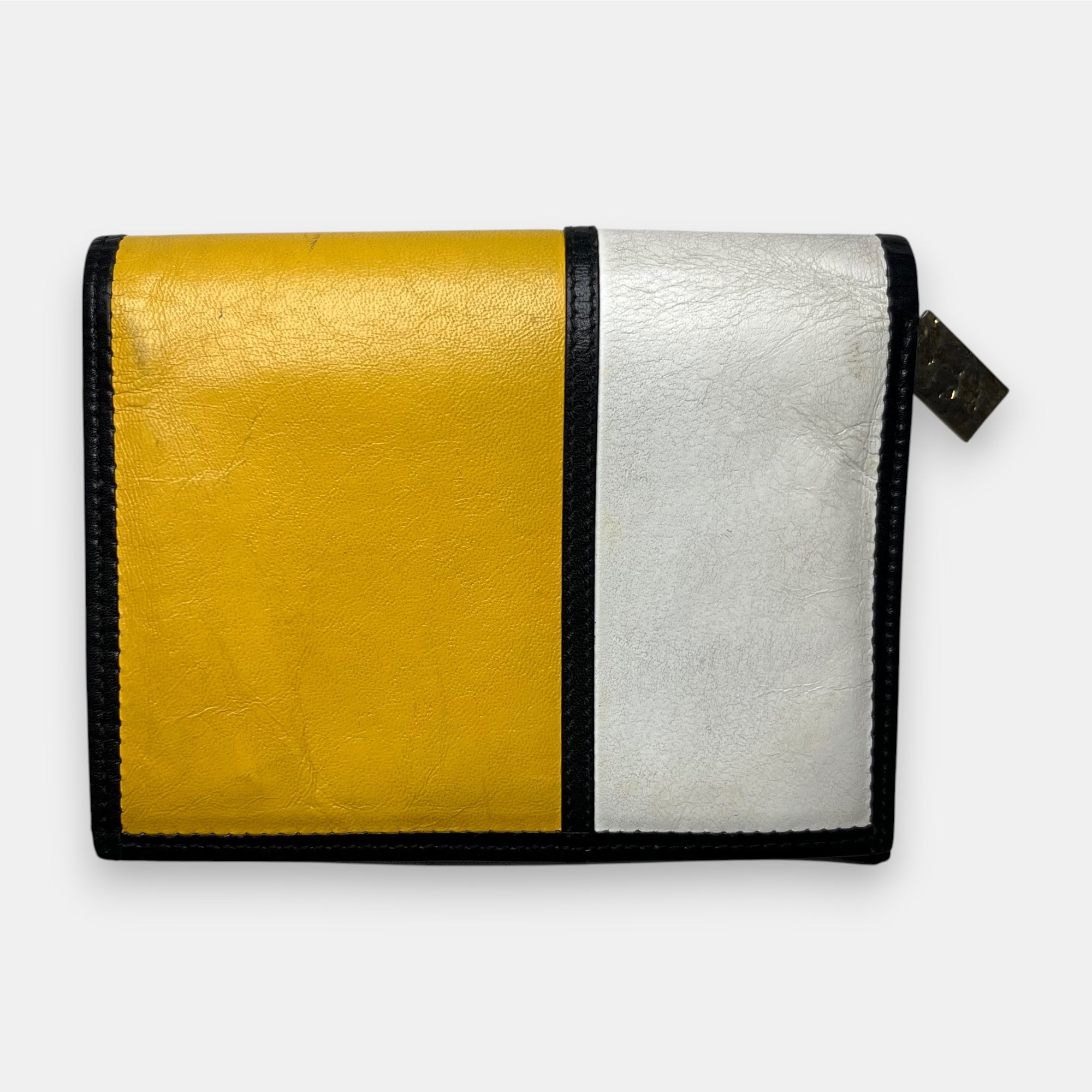 Yves Saint Laurent Mondrian Leather Wallet Very Rare