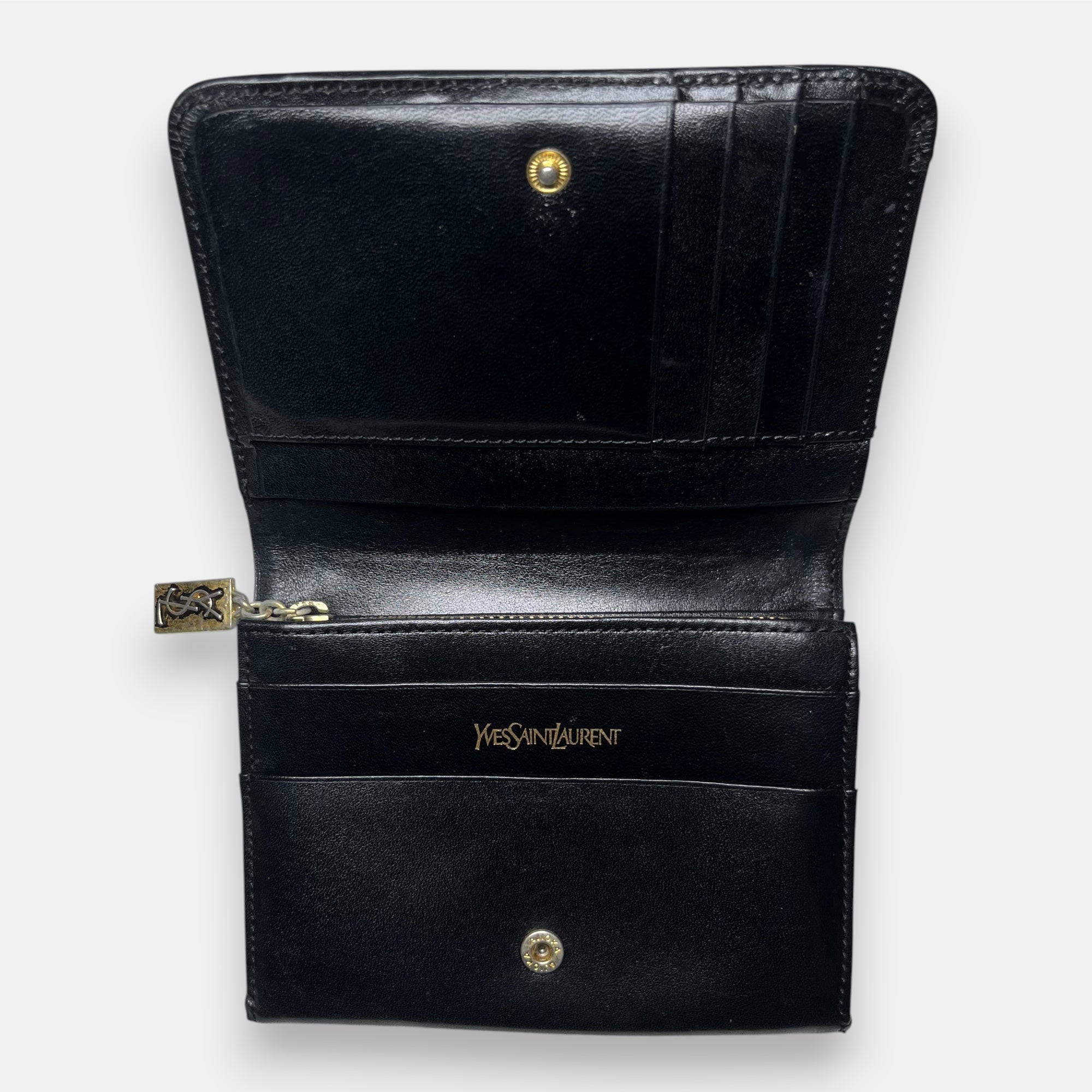Yves Saint Laurent Mondrian Leather Wallet Very Rare