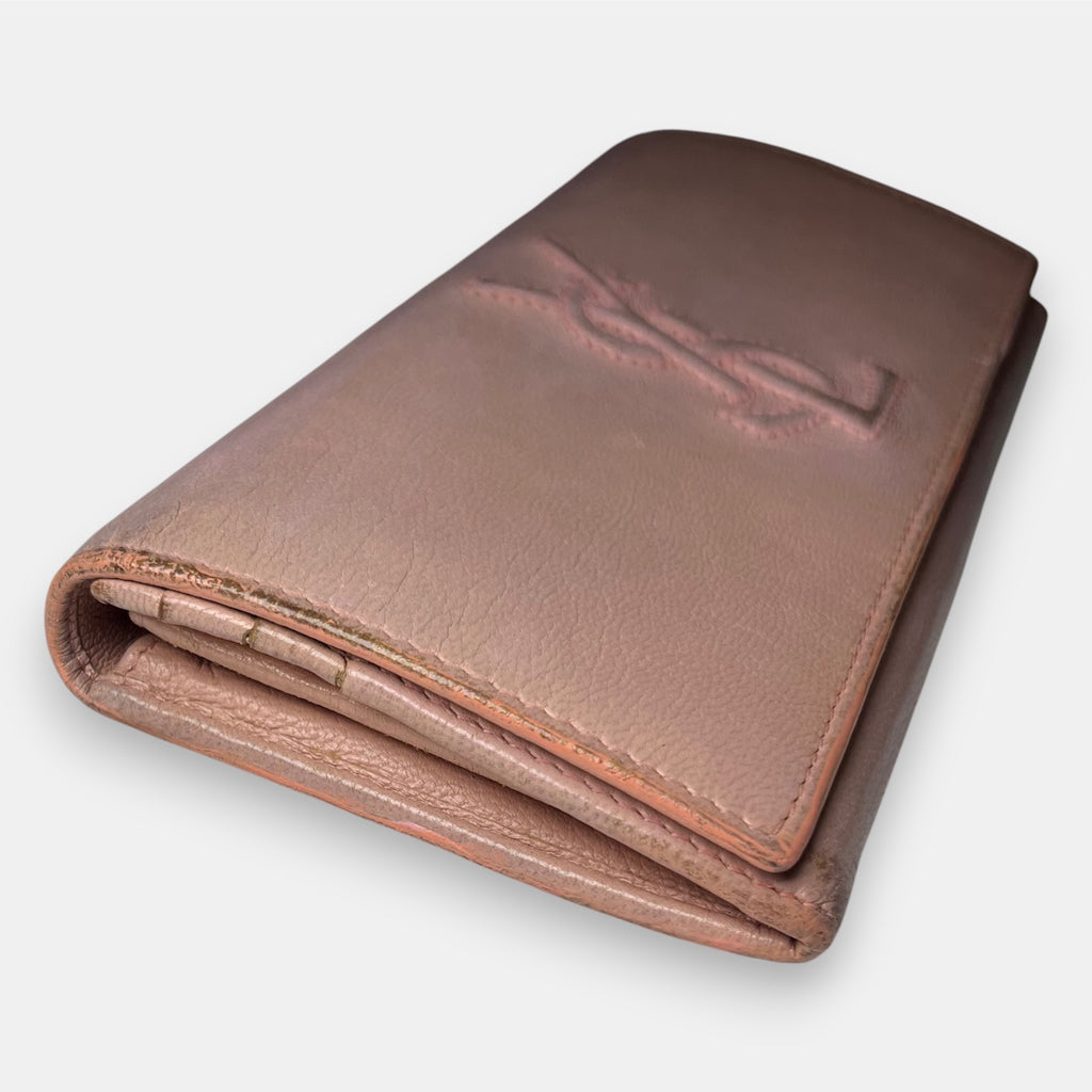 Yves Saint Laurent Rive Gauche Pink Long Wallet 2011 w. Box & Tags