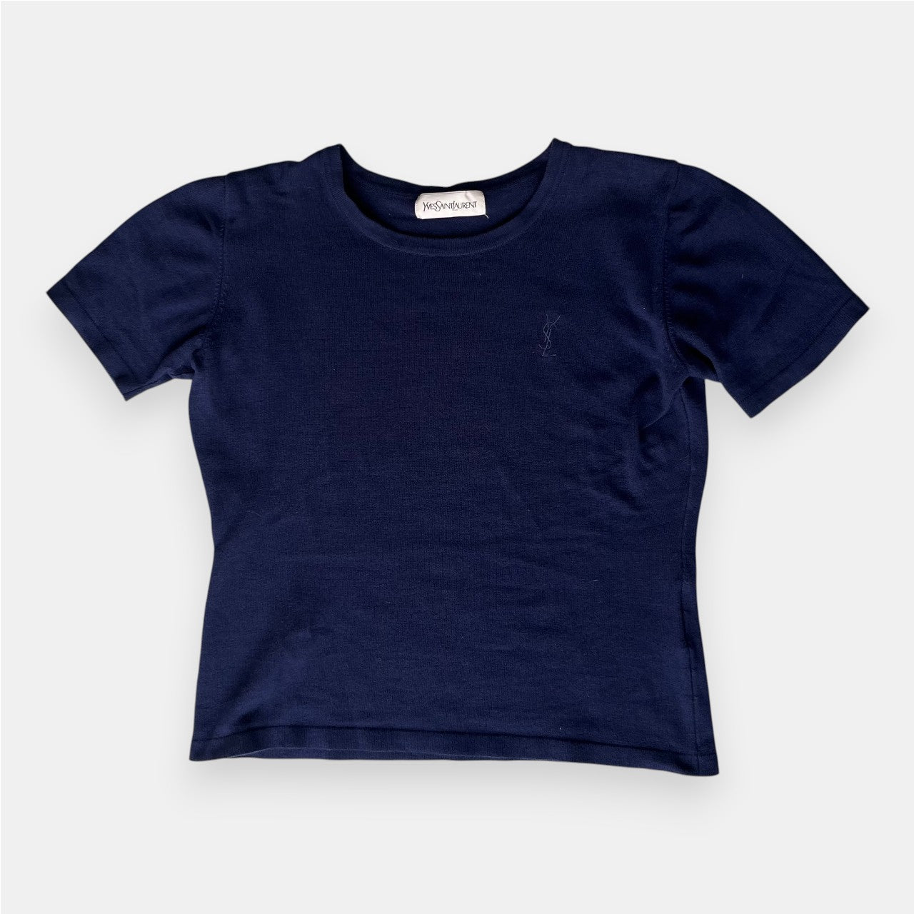 Yves Saint Laurent Knit T-Shirt Navy