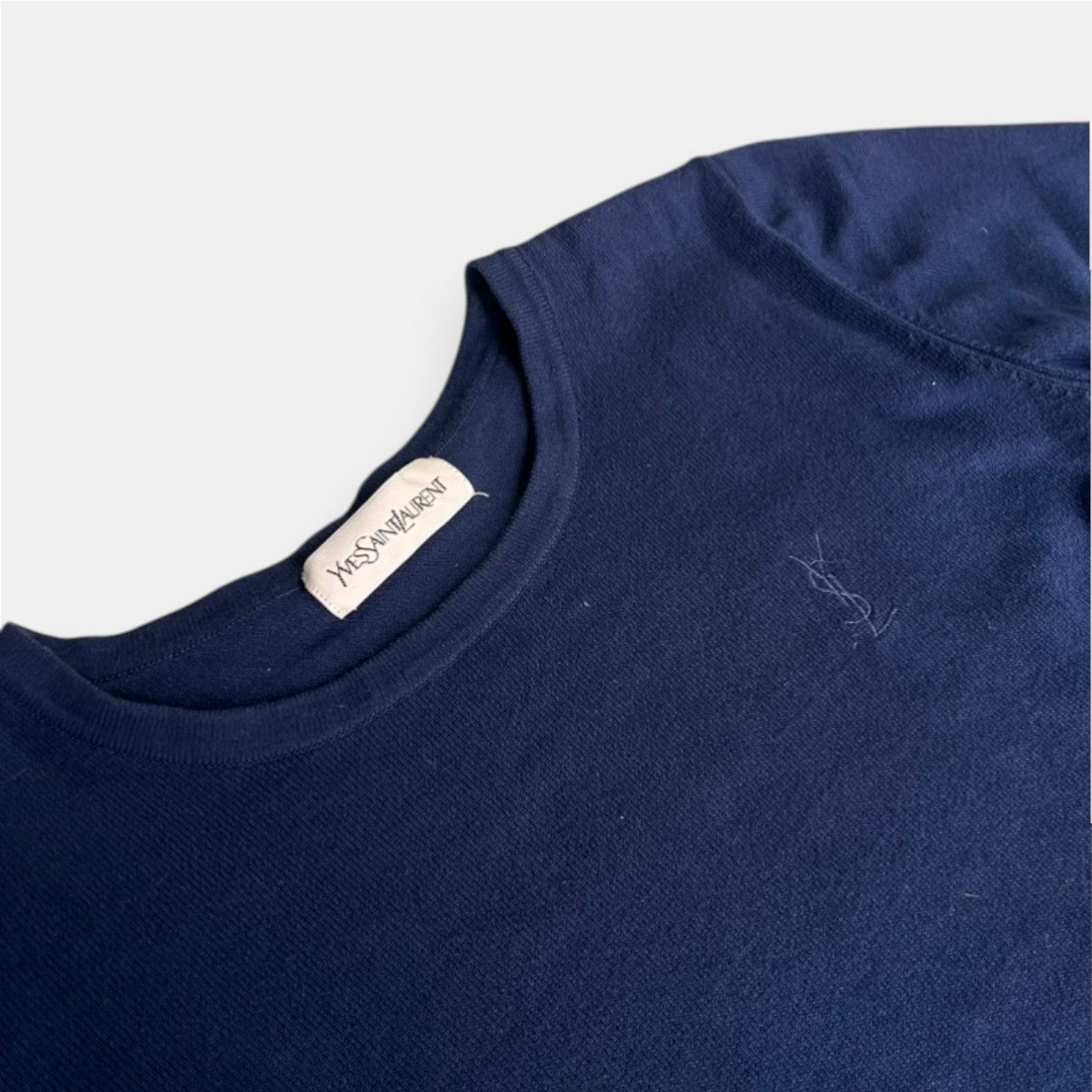 Yves Saint Laurent Knit T-Shirt Navy