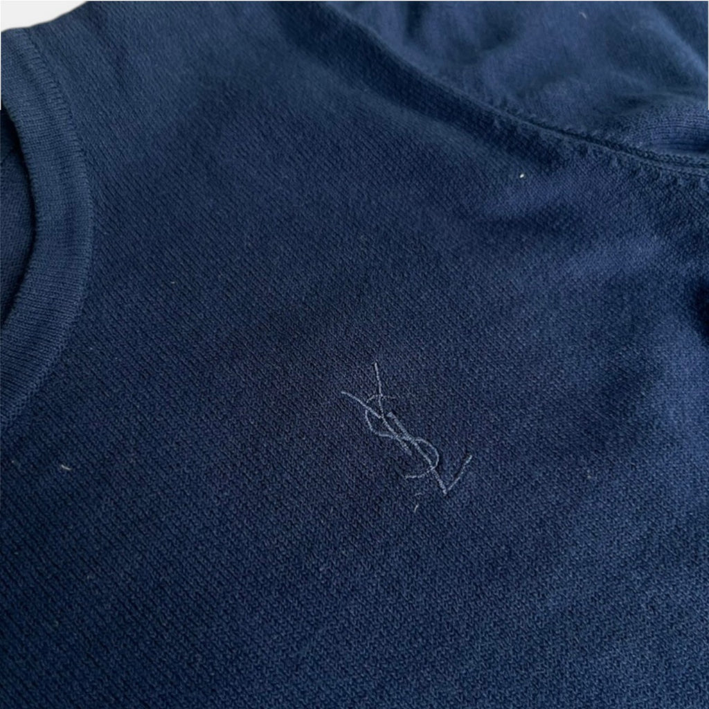 Yves Saint Laurent Knit T-Shirt Navy