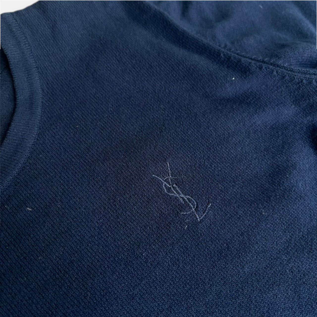 Yves Saint Laurent Knit T-Shirt Navy